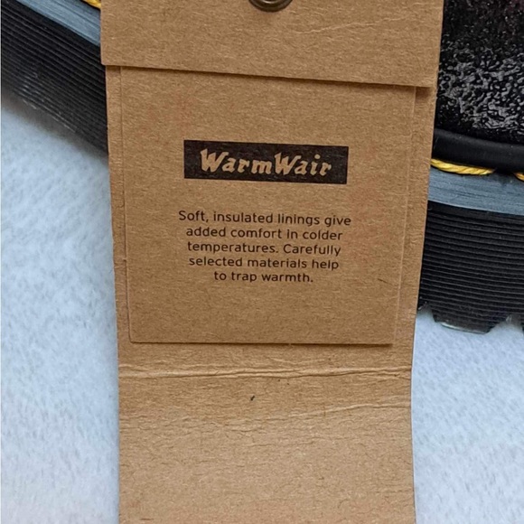 DR. MARTENS - 1461 FAUX FUR-LINED METALLIC LEATHER PLATFORM SHOES - Women's 9 - Picture 11 of 11